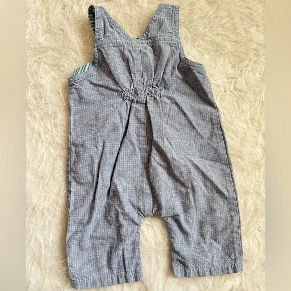 Vintage Carter's Adorable Blue-Gray Puppy Embroidered Overalls - Picture 5 of 5